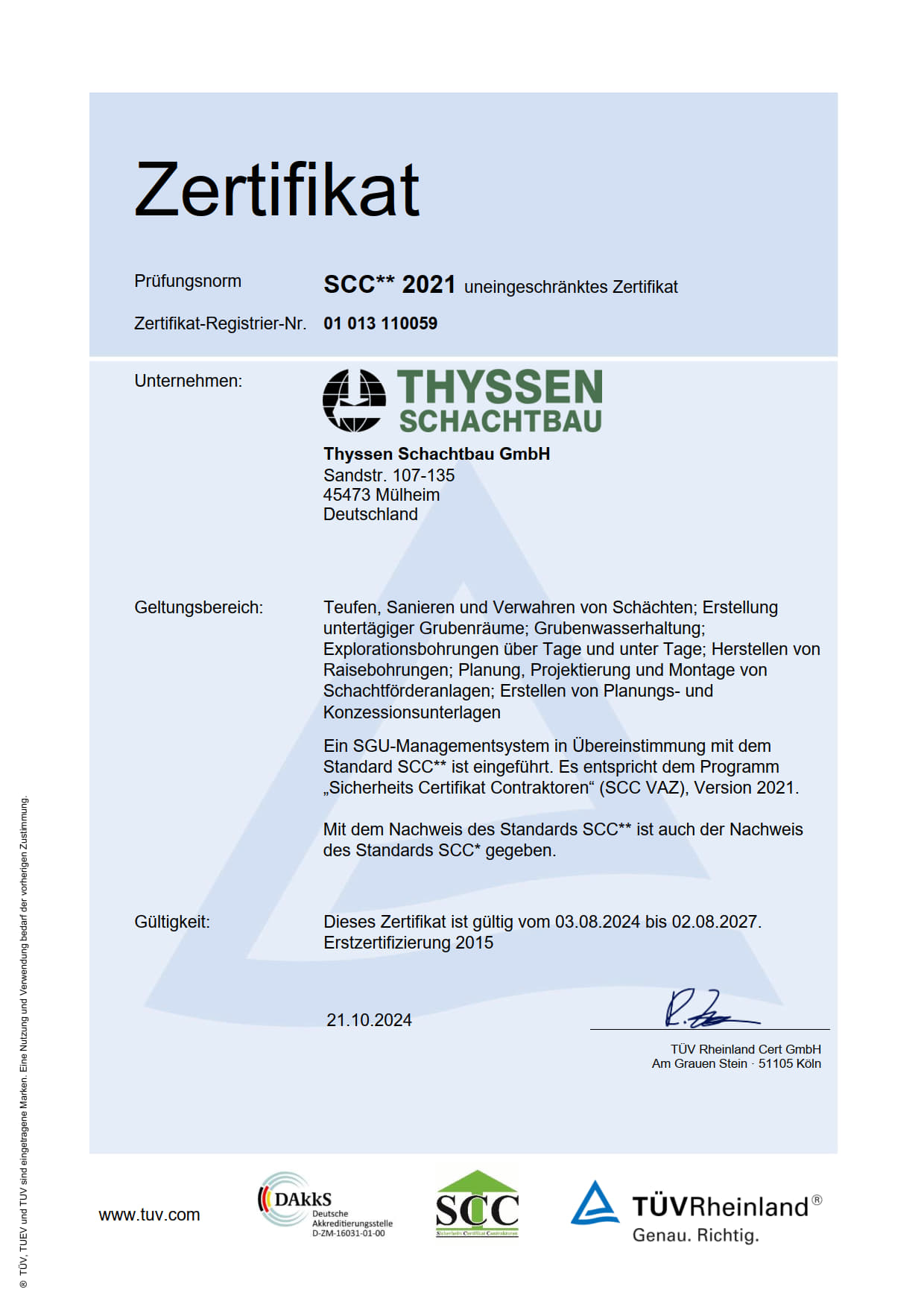 SCC Zertifikat 2024 01 013 110059 Main DE 1