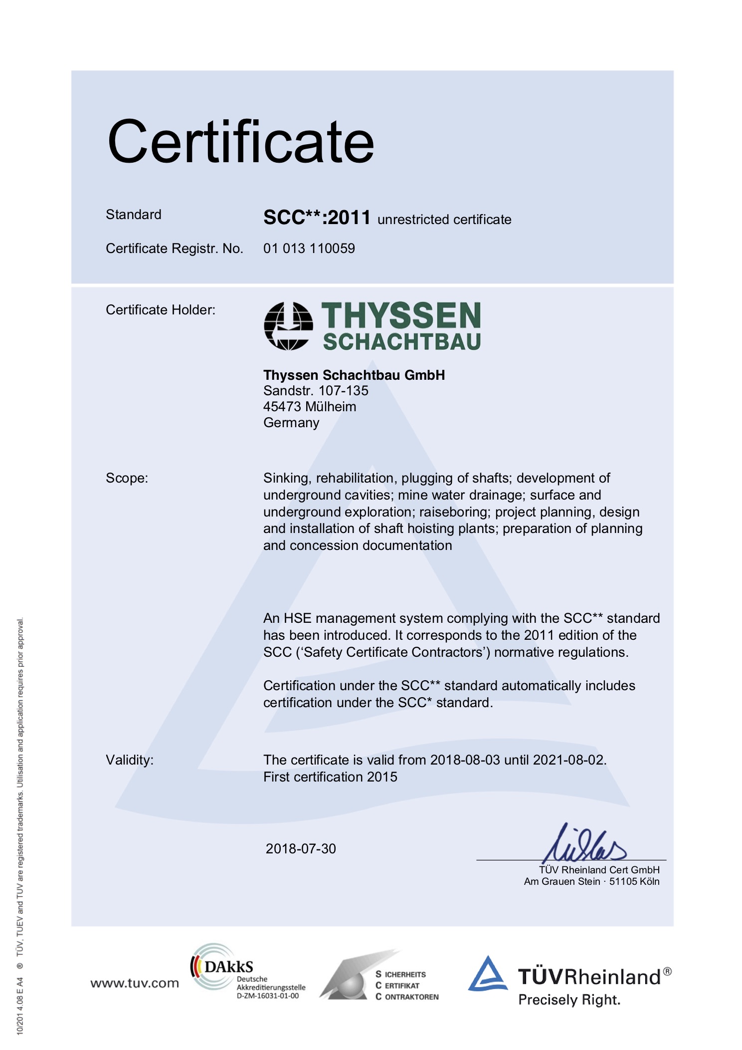 SCC 2011 Zertifikat 2015 TS SBB A4 en