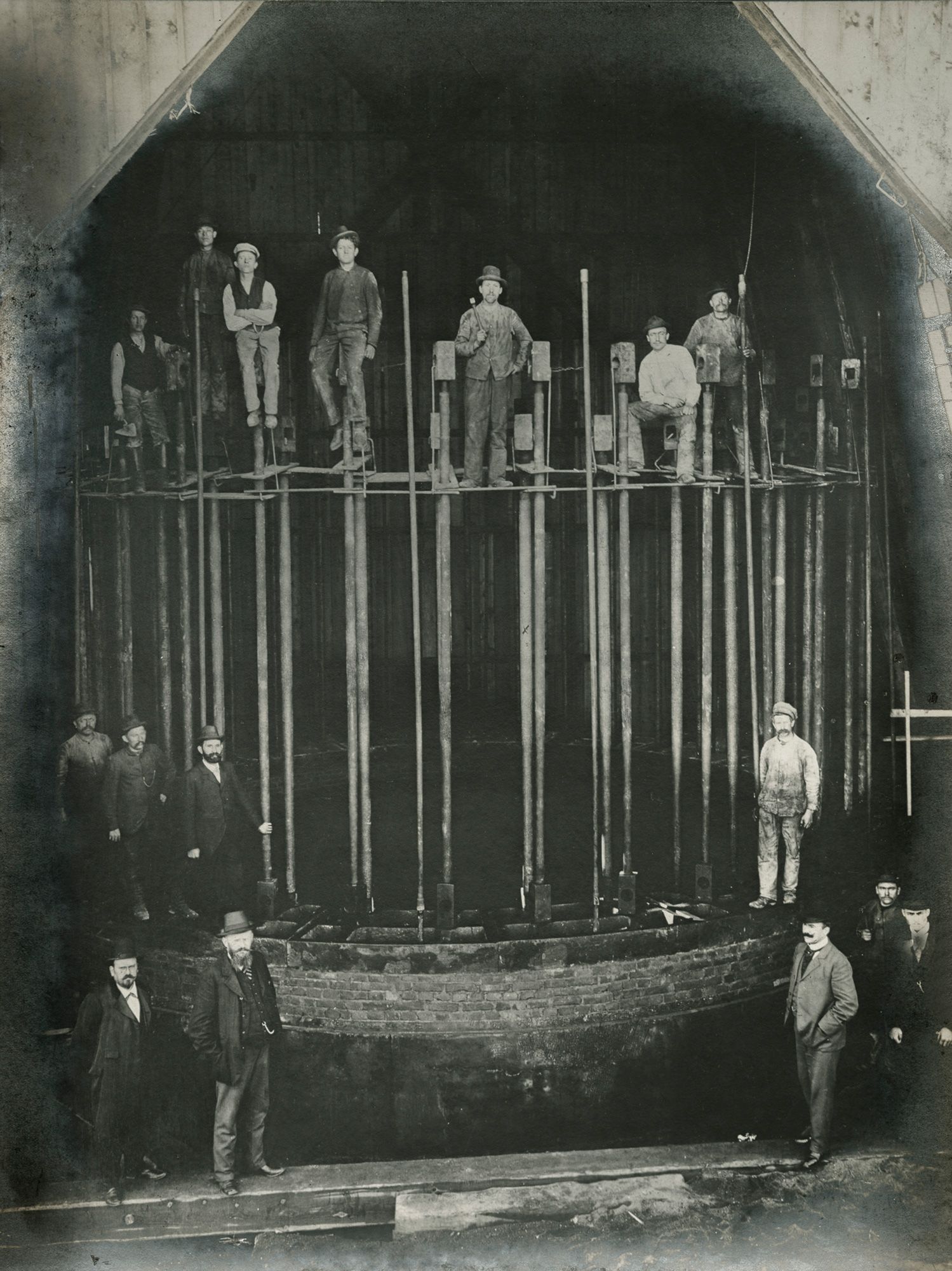 Die Abteilung Schachtbau der Gewerkschaft Deutscher Kaiser